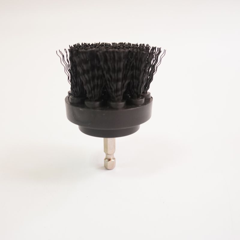 45g 2 Inch Black Hardness Drill Cleaning Brush For House Cleaning And Car Wheel Cleaning